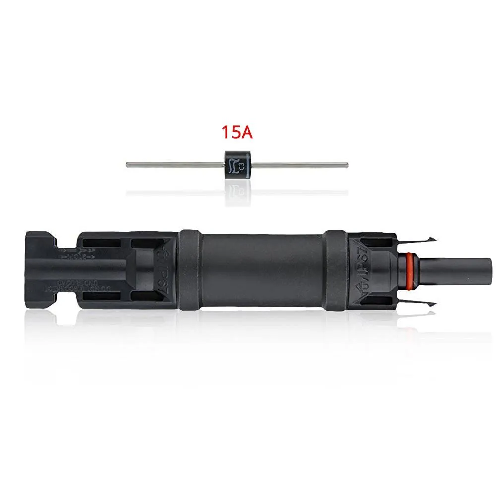 15A 4 Pair MC4 in-Line Diode Connector by ACOPOWER