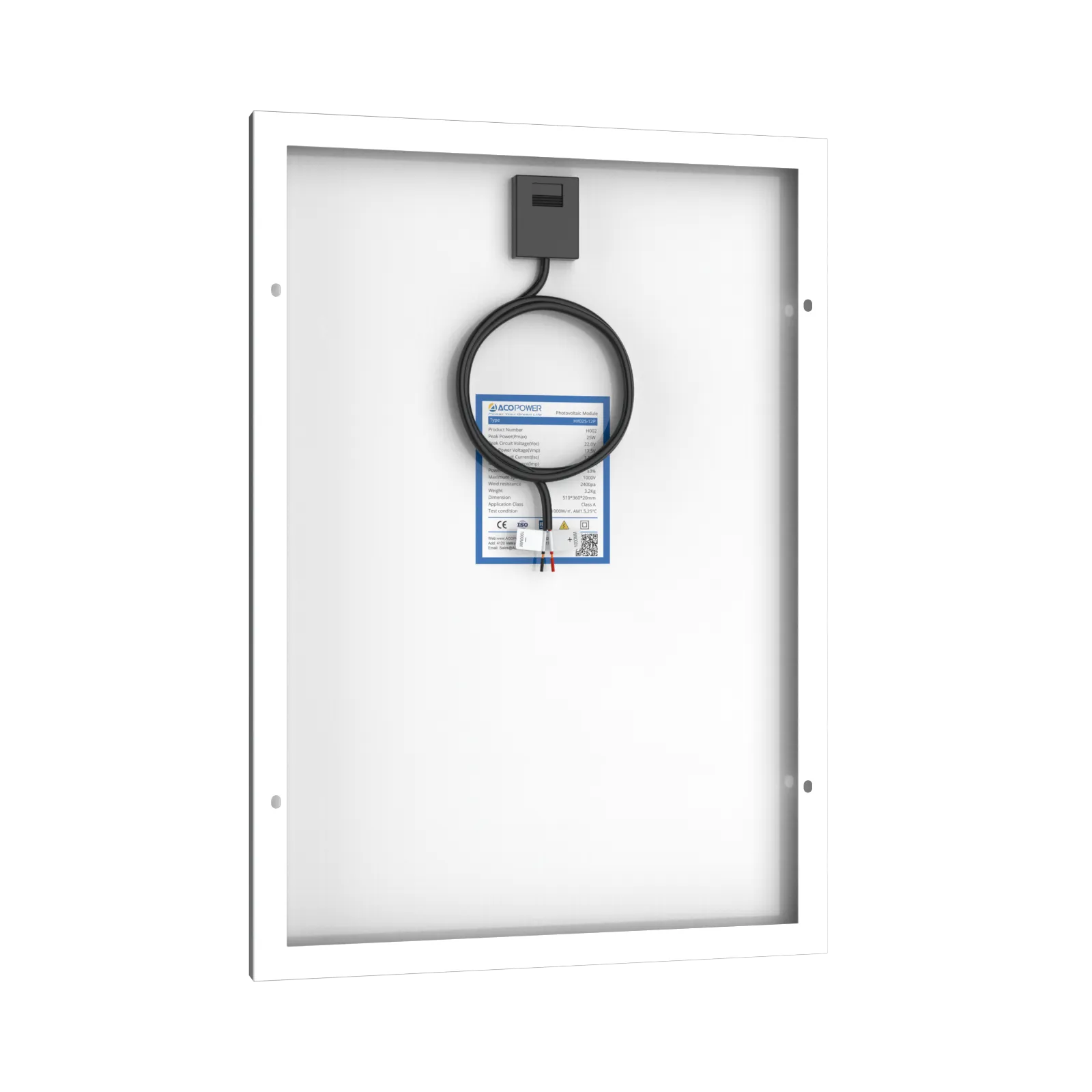 25 Watts Poly Solar Panel, 12V by ACOPOWER