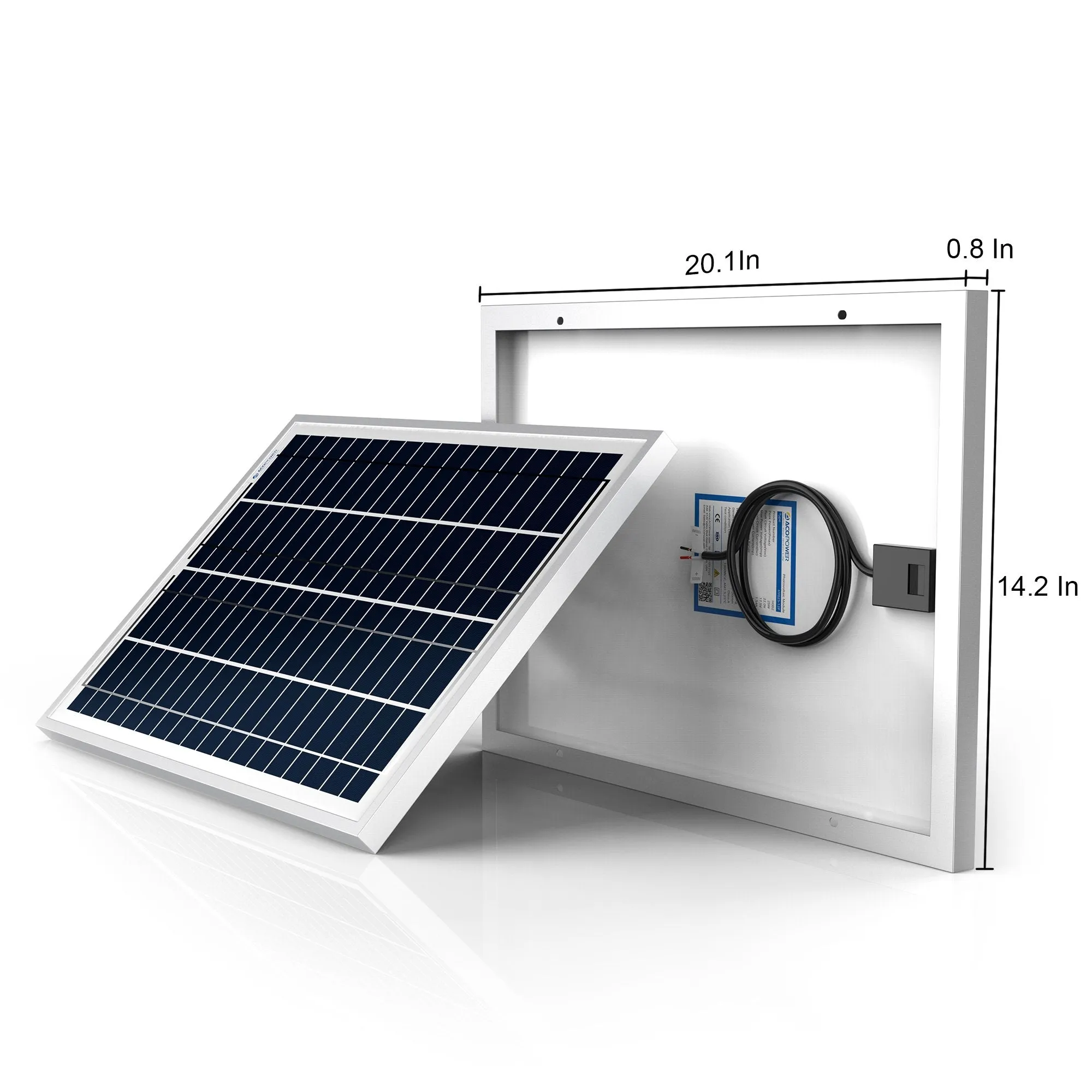 25 Watts Poly Solar Panel, 12V by ACOPOWER
