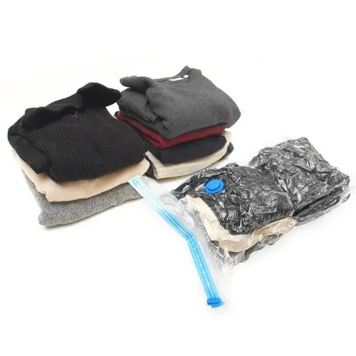 6pcs Vacuum Storage Bag for Clothes Space Saver Compressed Bags with Pump 60x80cm