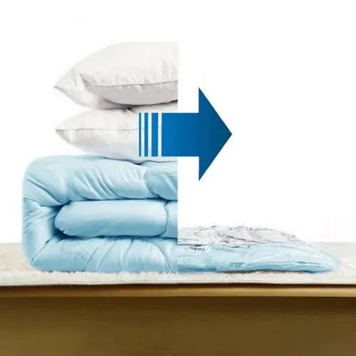 6pcs Vacuum Storage Bag for Clothes Space Saver Compressed Bags with Pump 60x80cm