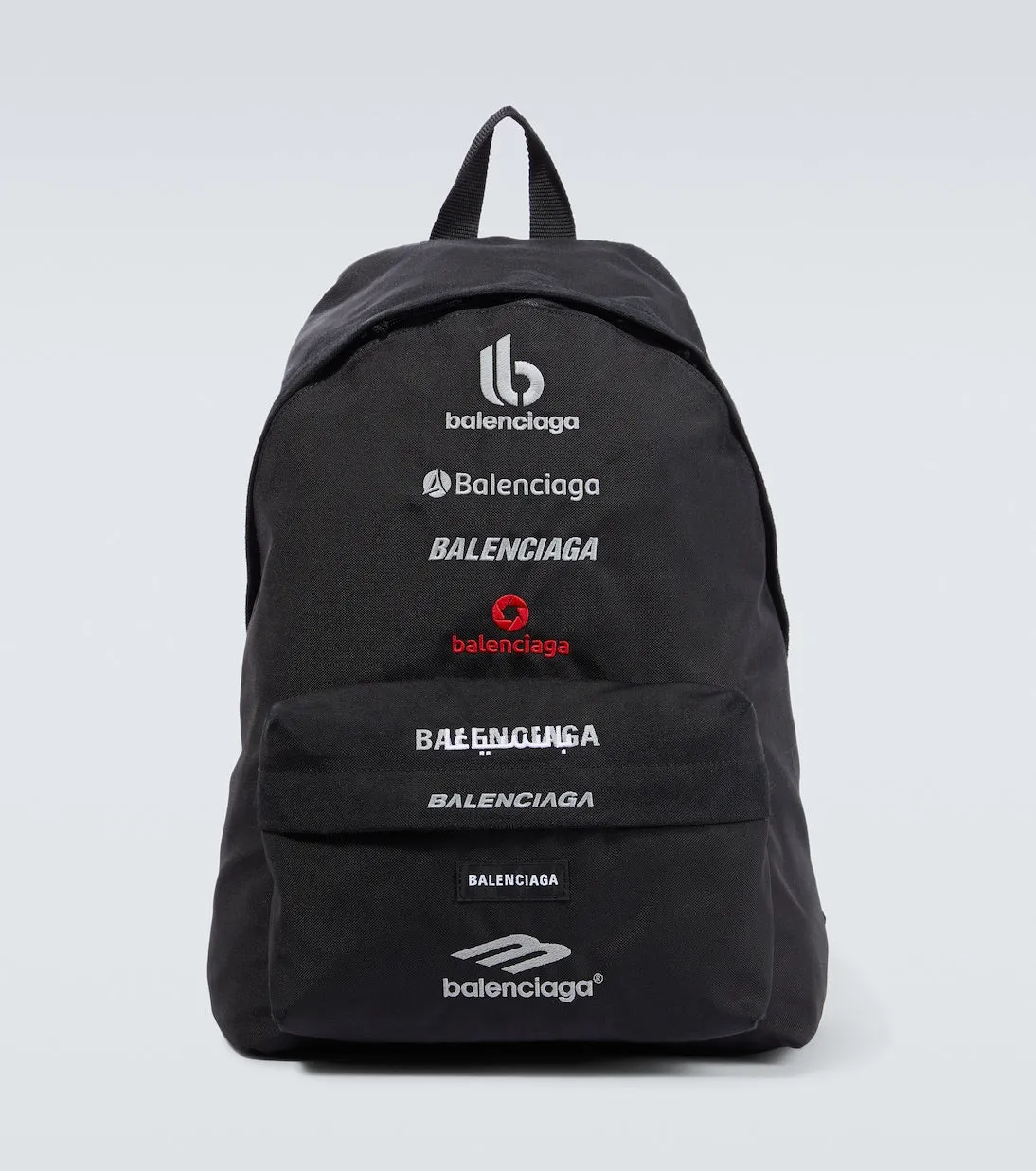 Balenciaga logo explorer backpack, black