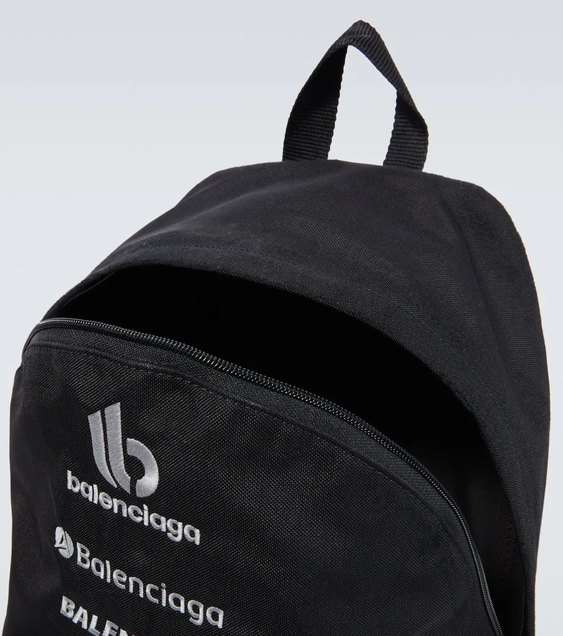Balenciaga logo explorer backpack, black