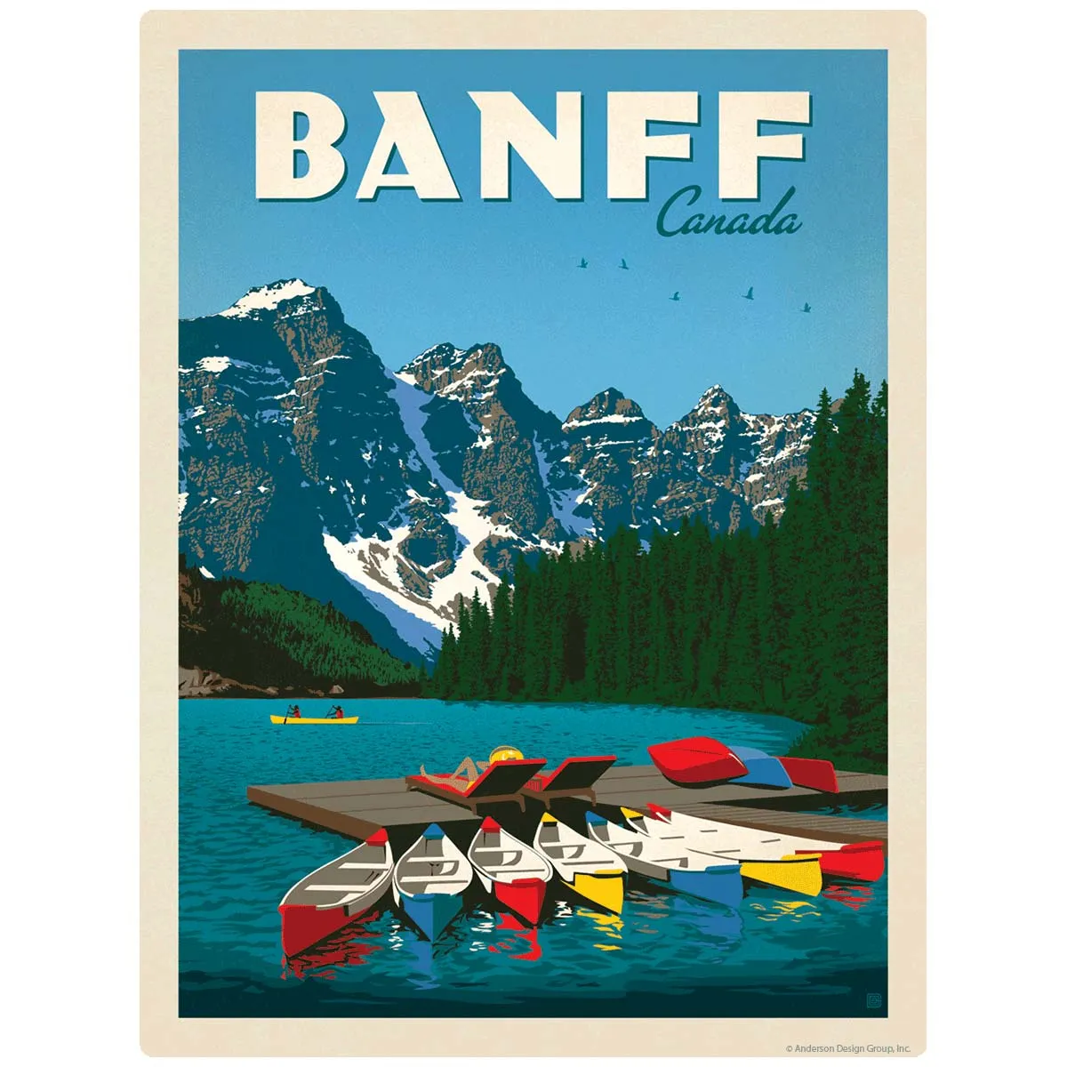 Banff Canada Lake Vinyl Sticker