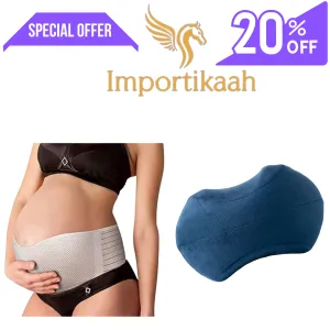 Big Savings: Importikaah Pregnancy Belt & Side-Sleeping Pillow Bundle