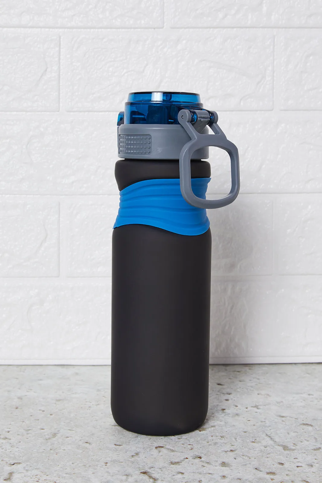 Blue And Black Printed Water Bottle(700ml)