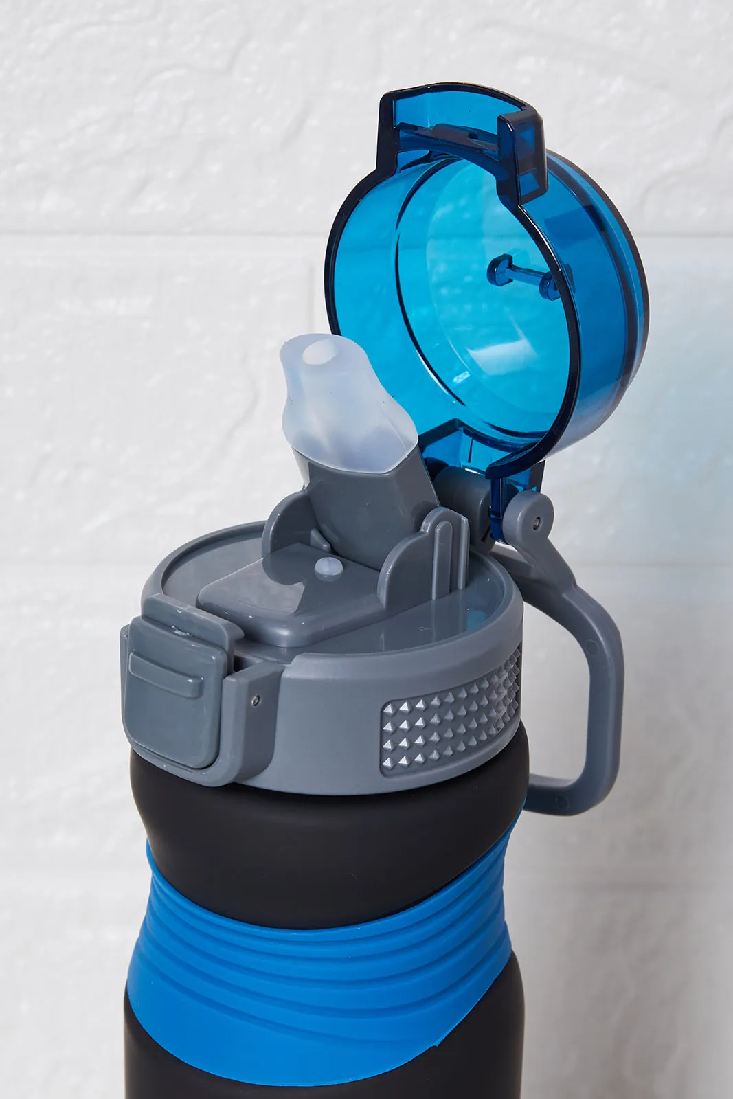 Blue And Black Printed Water Bottle(700ml)