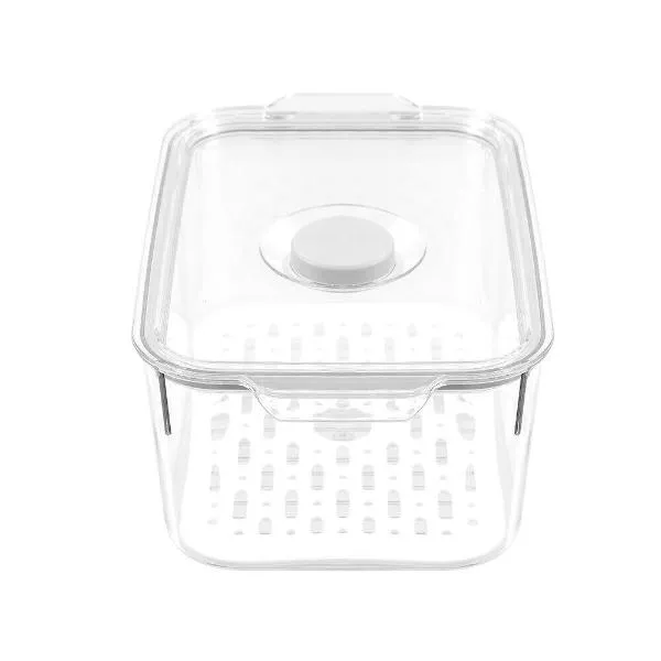 Boxsweden Rectangle Crystal Clear Fresh Green Saver Fresh Storer Container - 2.4L