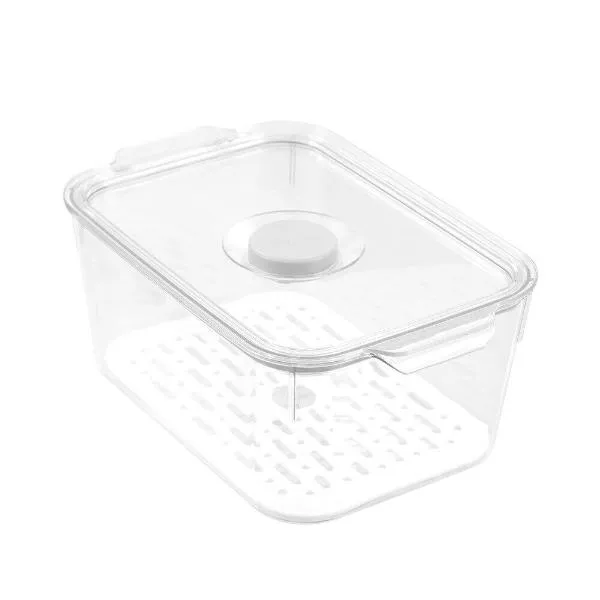 Boxsweden Rectangle Crystal Clear Fresh Green Saver Fresh Storer Container - 2.4L