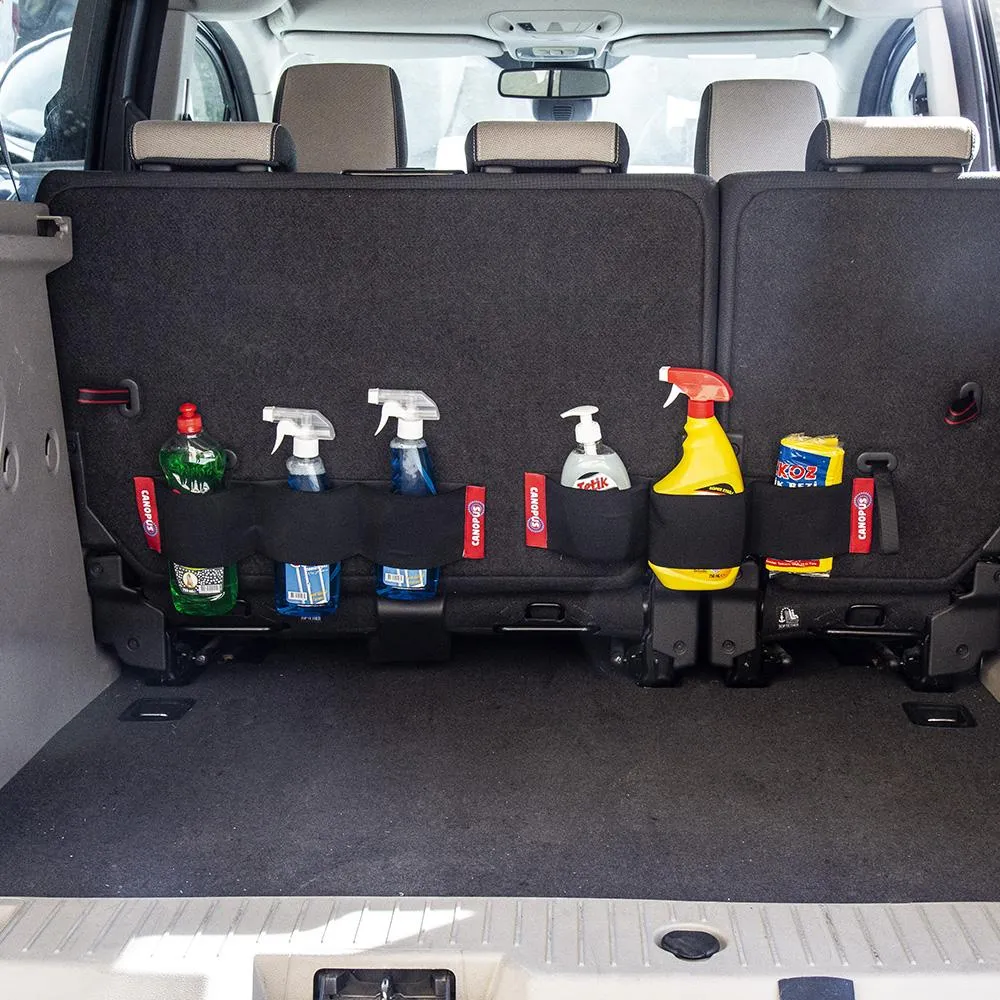 Car Trunk Organizer with Hook and Loop Fasteners