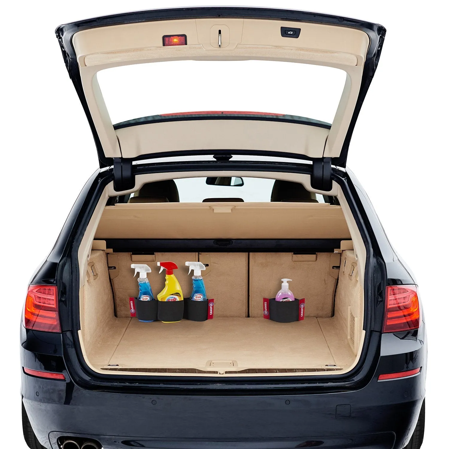 Car Trunk Organizer with Hook and Loop Fasteners