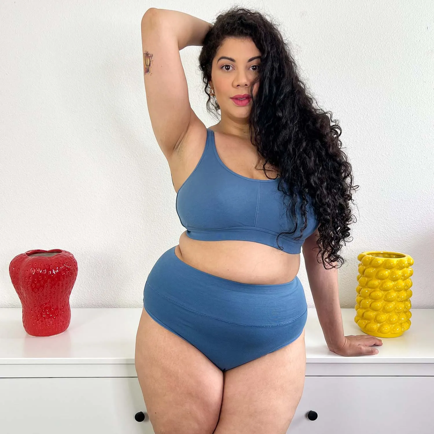 Comfort Cotton Bra - Denim