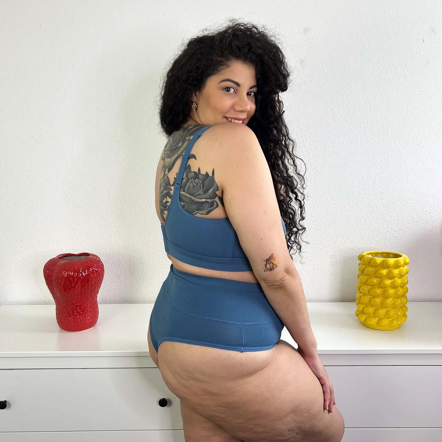 Comfort Cotton Bra - Denim