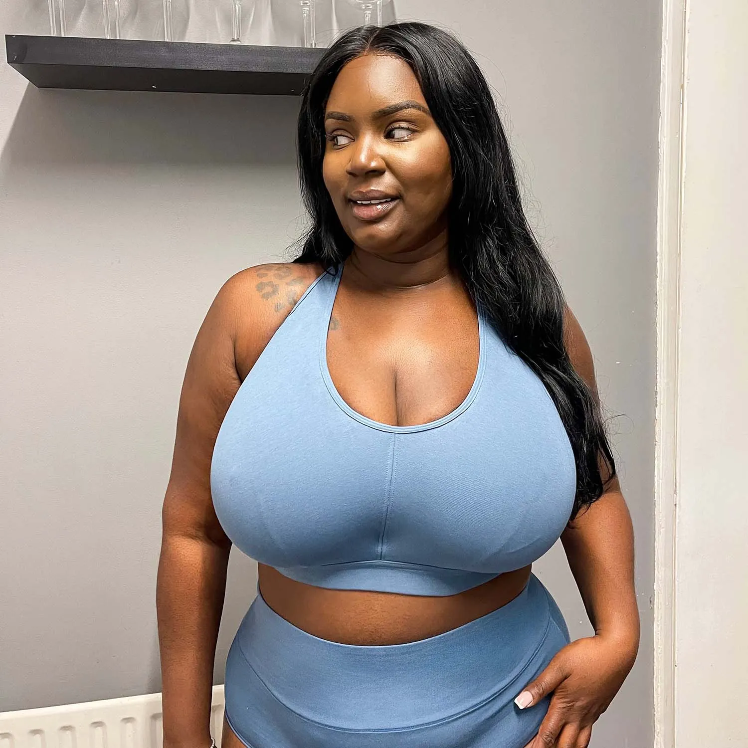 Comfort Cotton Bra - Denim