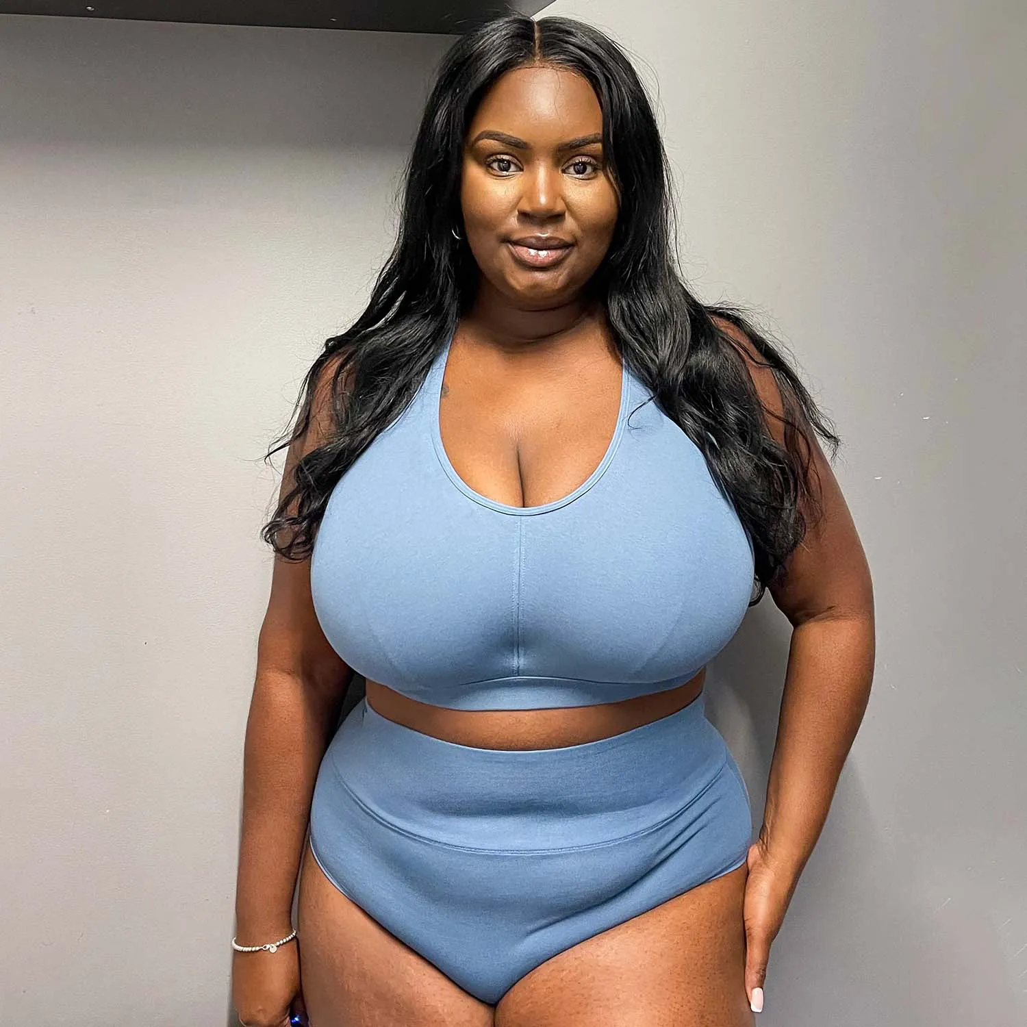 Comfort Cotton Bra - Denim