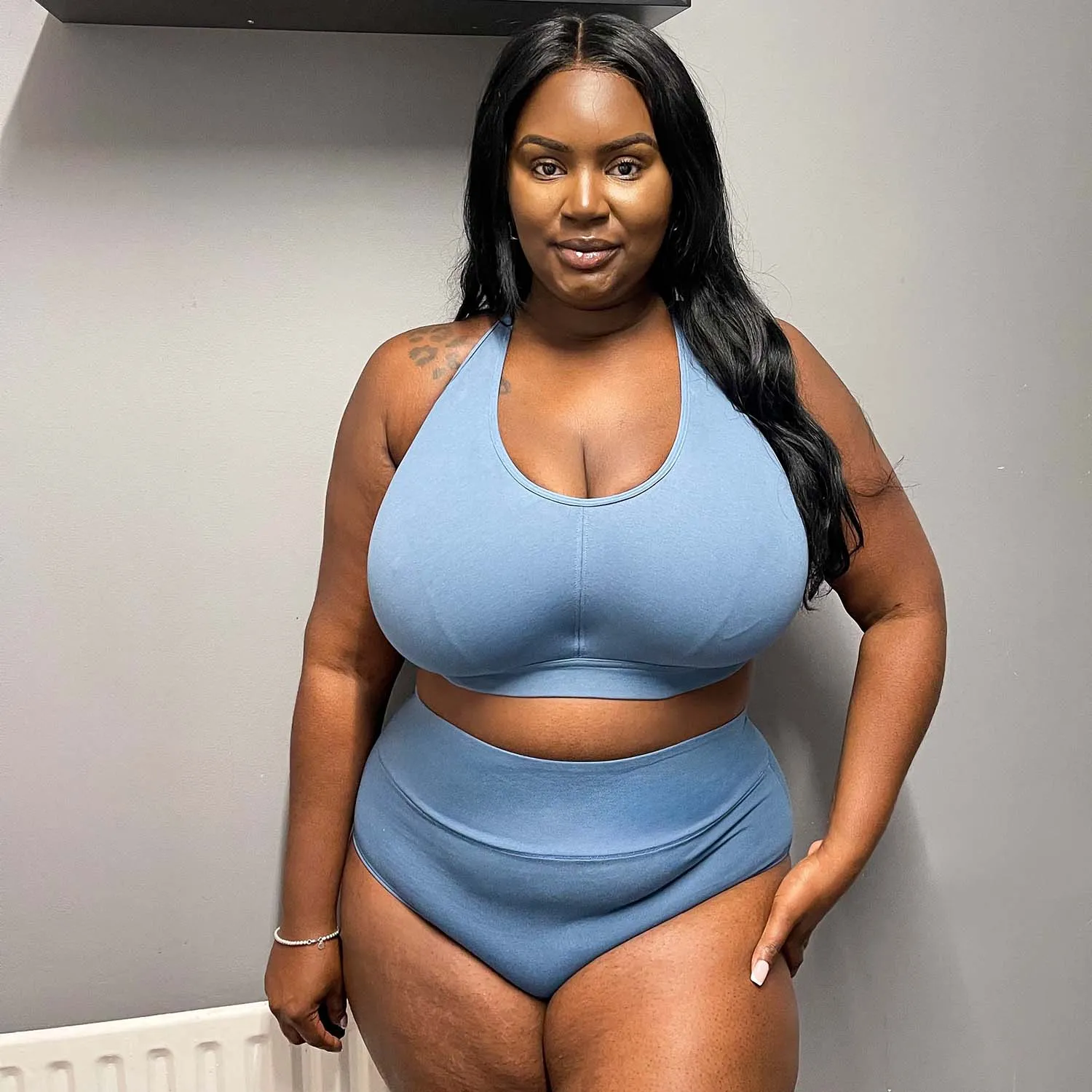 Comfort Cotton Bra - Denim