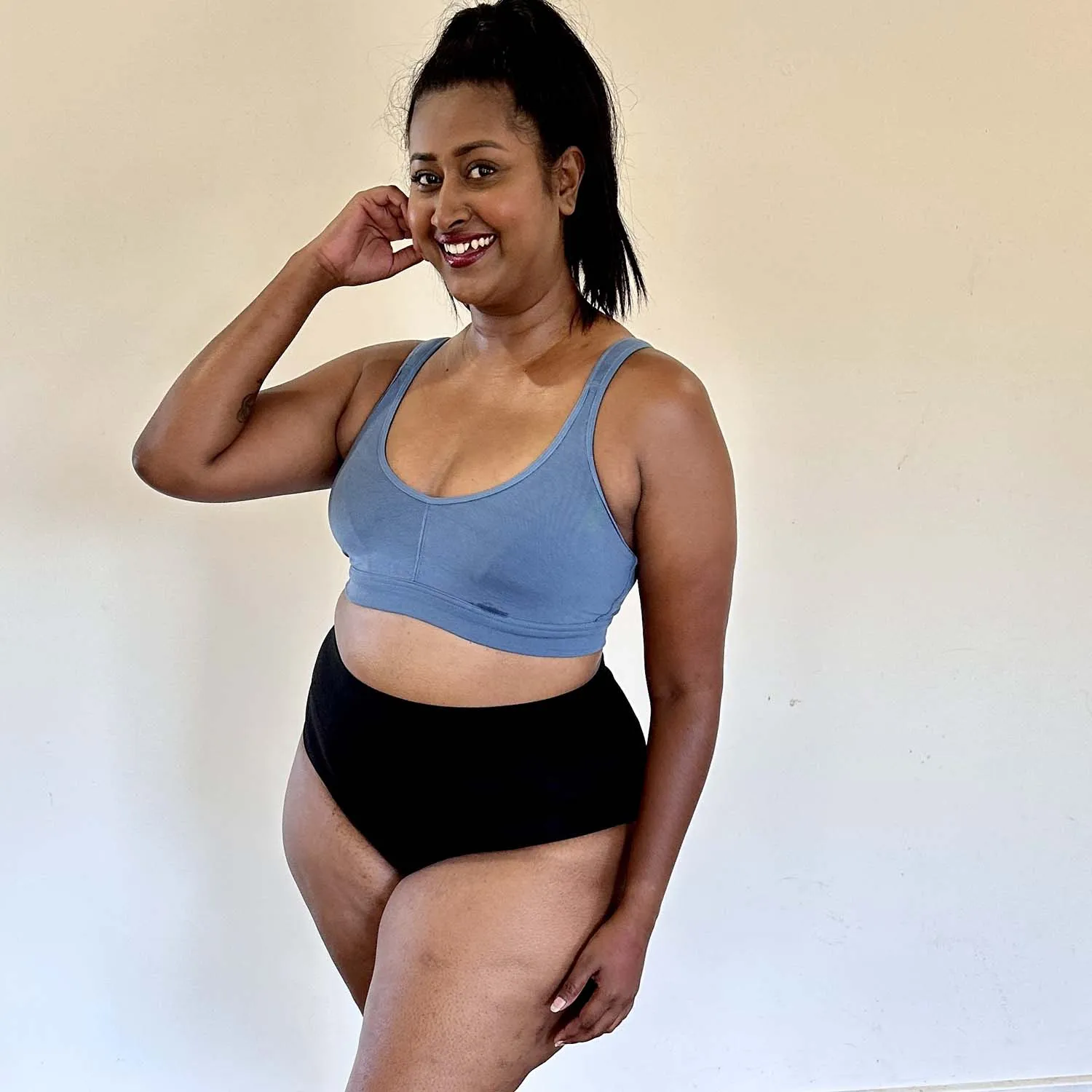 Comfort Cotton Bra - Denim