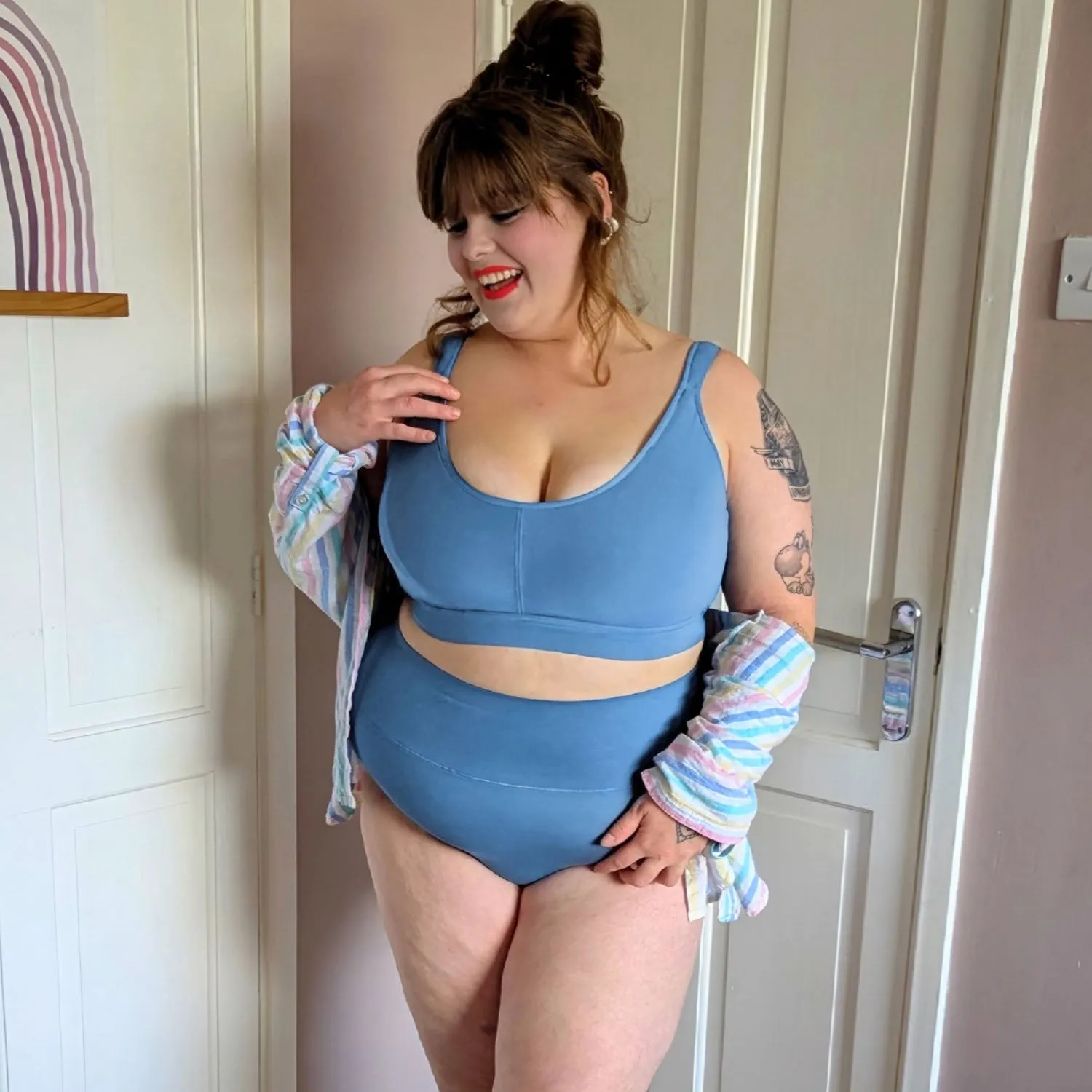 Comfort Cotton Bra - Denim