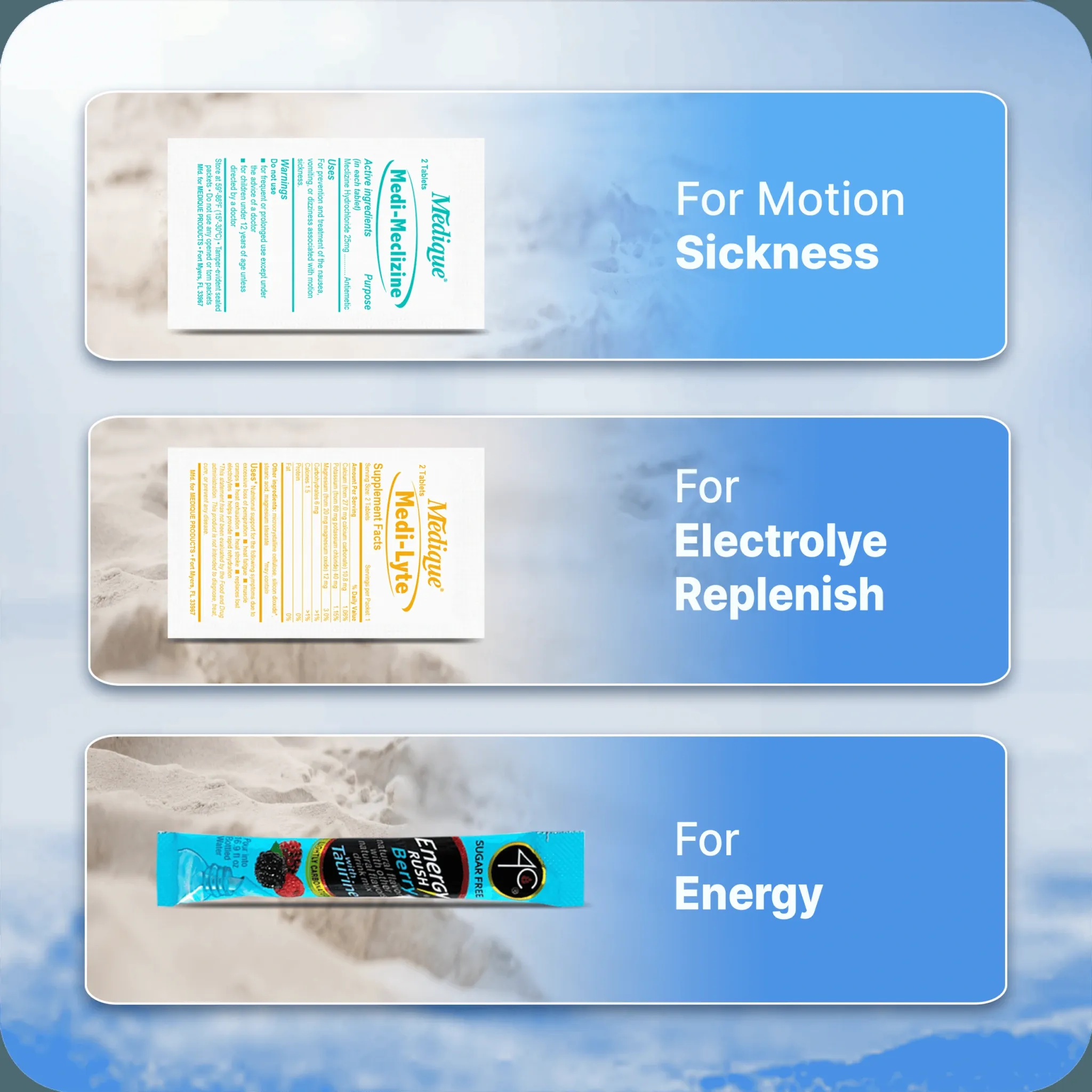 Cruise Essentials List| Deluxe | Hydration | Motion Sickness