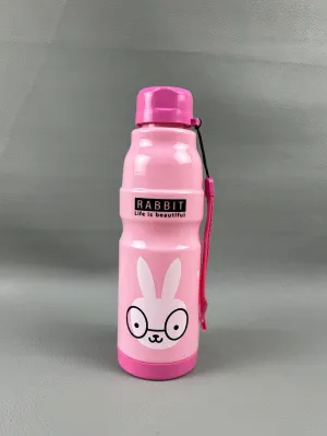 Cute Water Bottle Multidesign Light Pink - 650ML