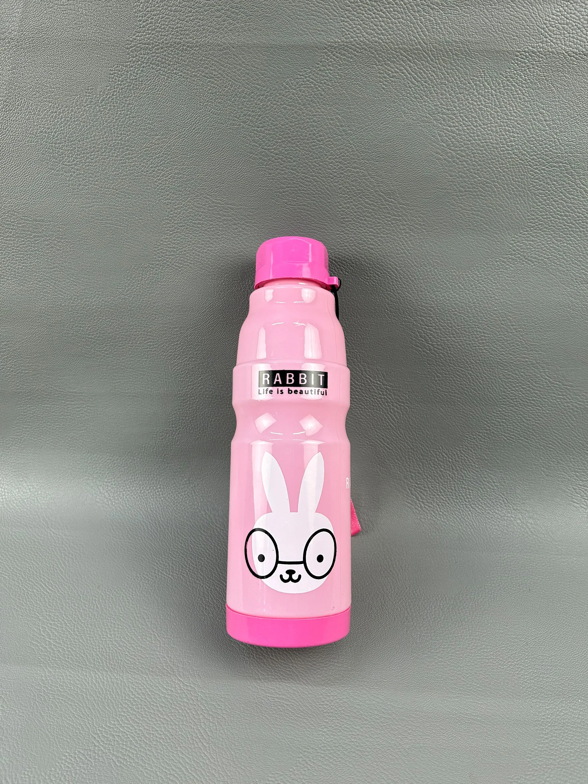 Cute Water Bottle Multidesign Light Pink - 650ML