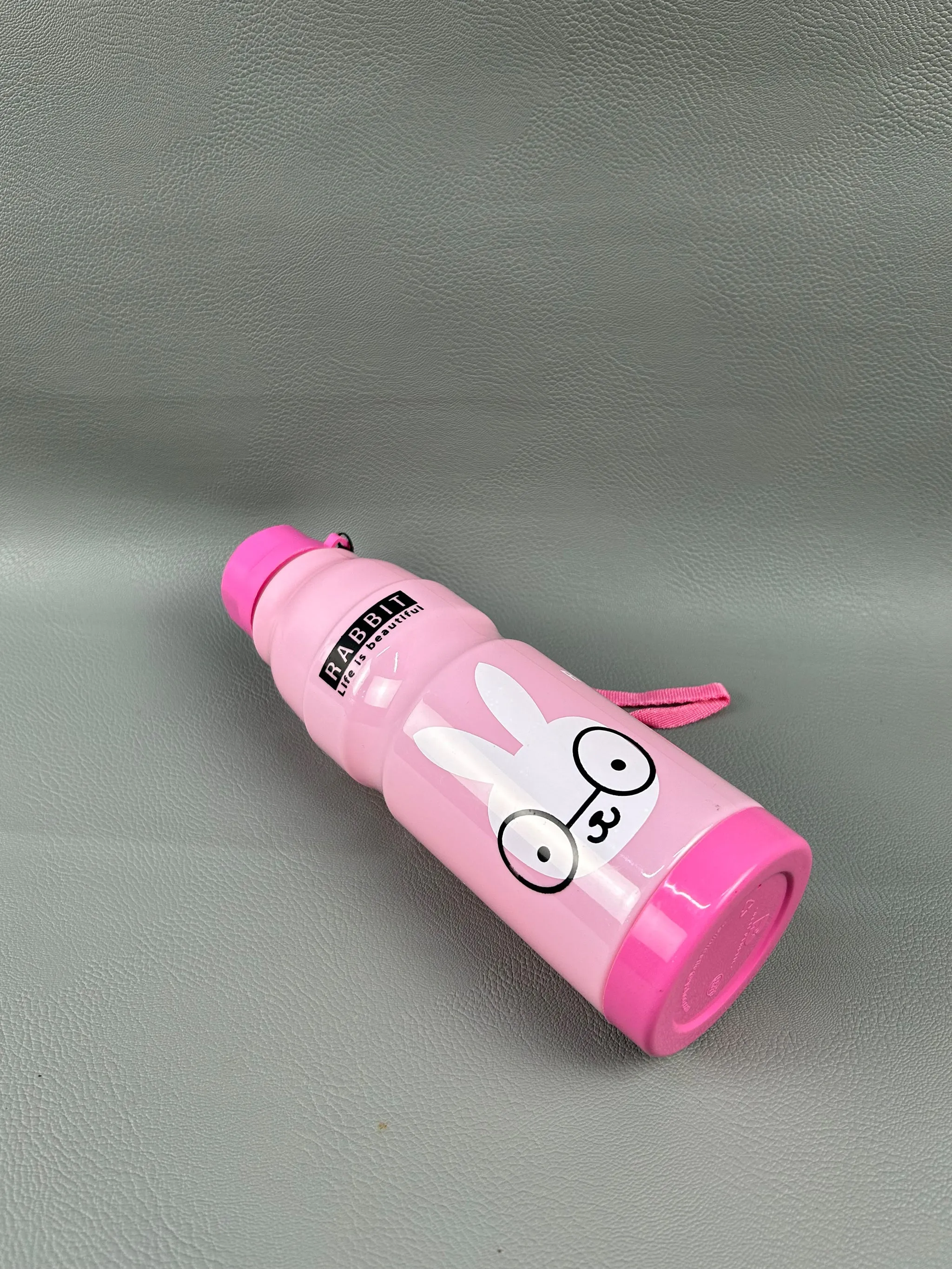 Cute Water Bottle Multidesign Light Pink - 650ML
