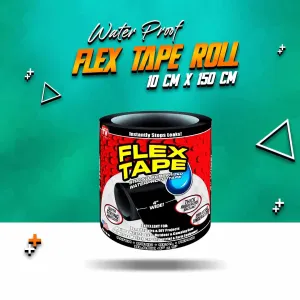 Flex Tape Strong Rubberized Water proof Leak Proof Tape Roll - 10 cm x 150 cm