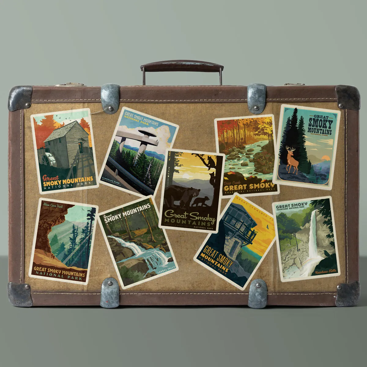 Great Smoky Mountains Vinyl Sticker Set of 9