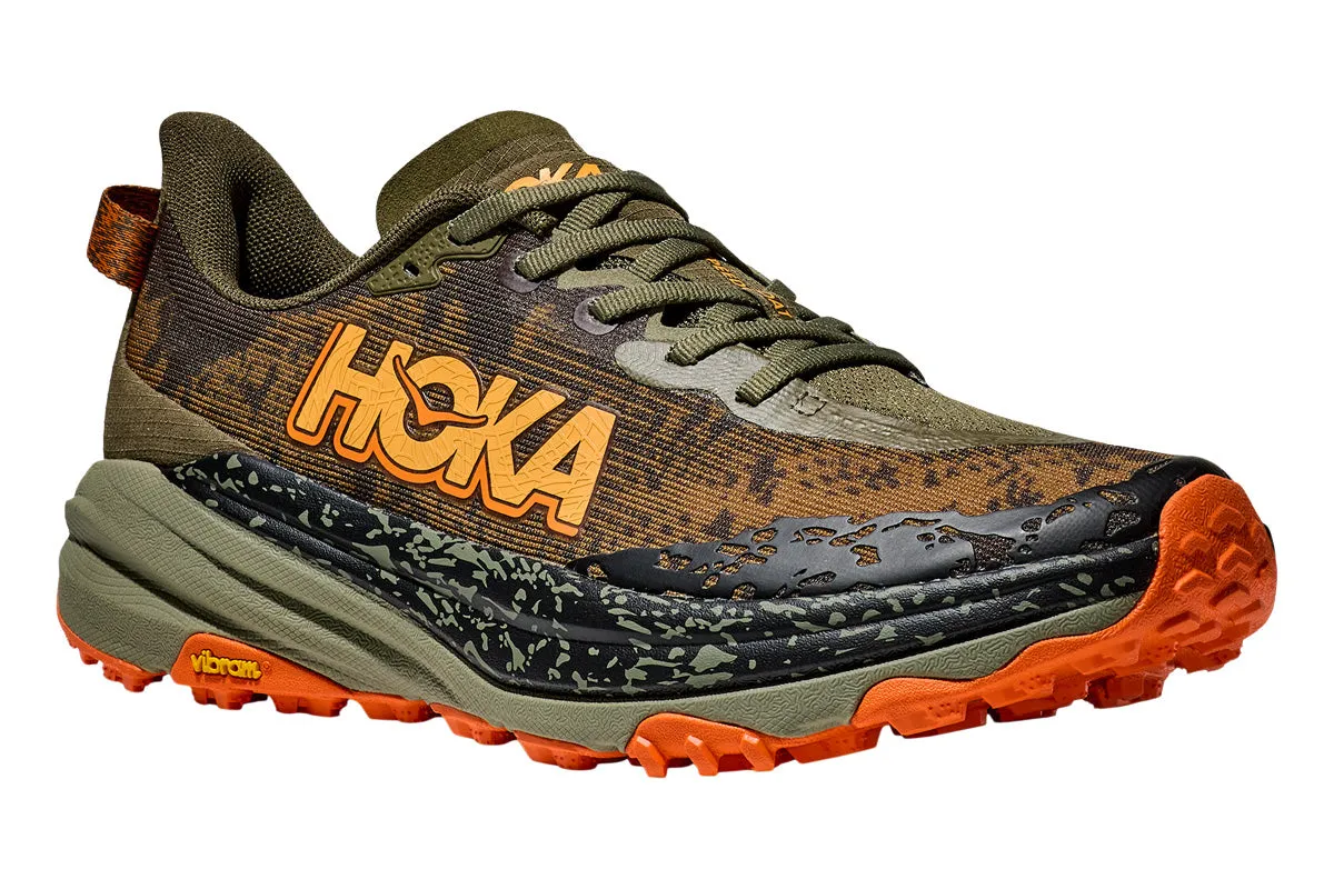 Hoka Speedgoat 6 2E Antique Olive/Squash Mens