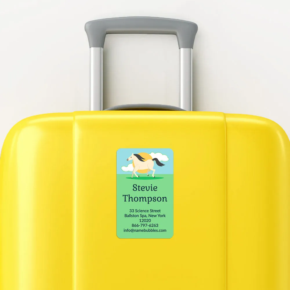 Horse Luggage Tag Labels