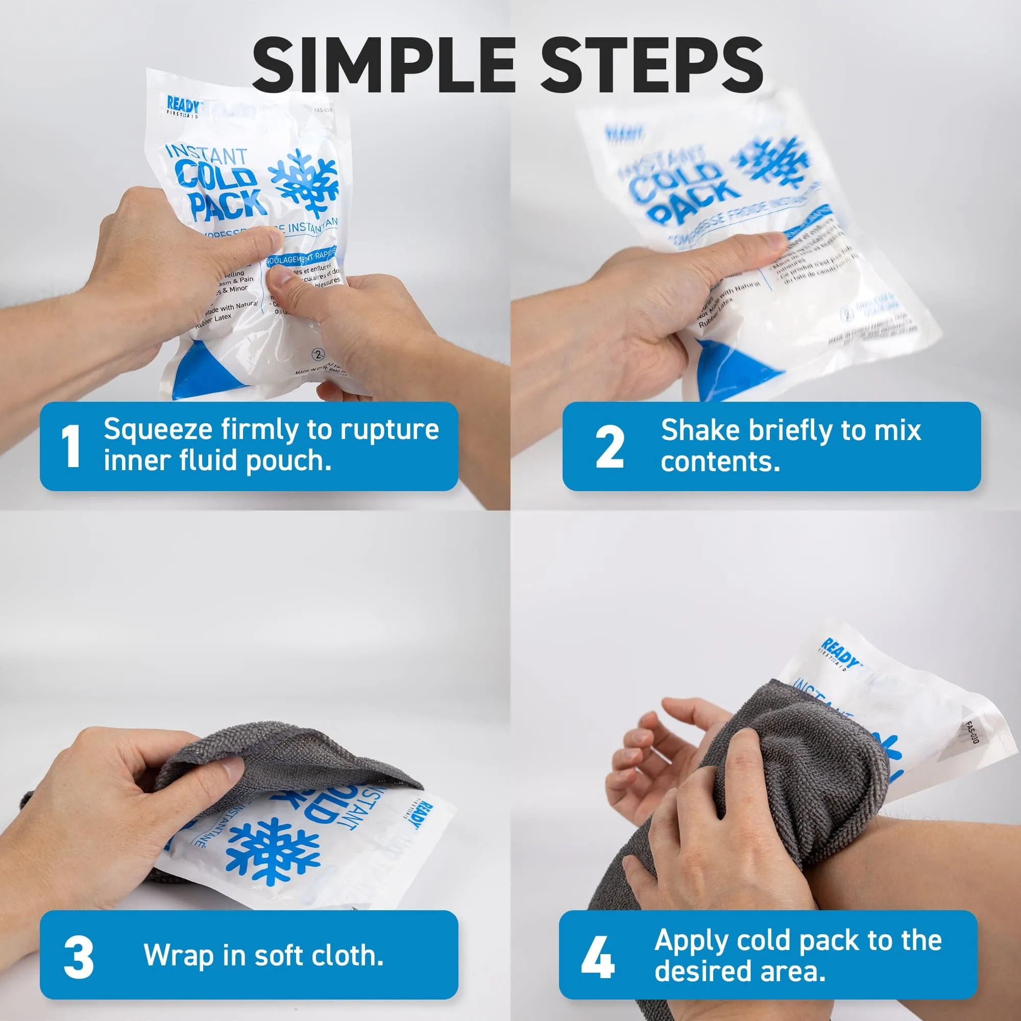 Instant Cold Pack 9" x 6" Size - Ready First Aid