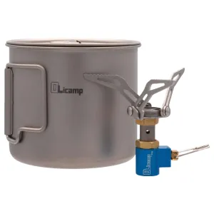 Ion Micro Titanium Stove & Space Saver Mug Combo - Ultralight Backpacking Essentials