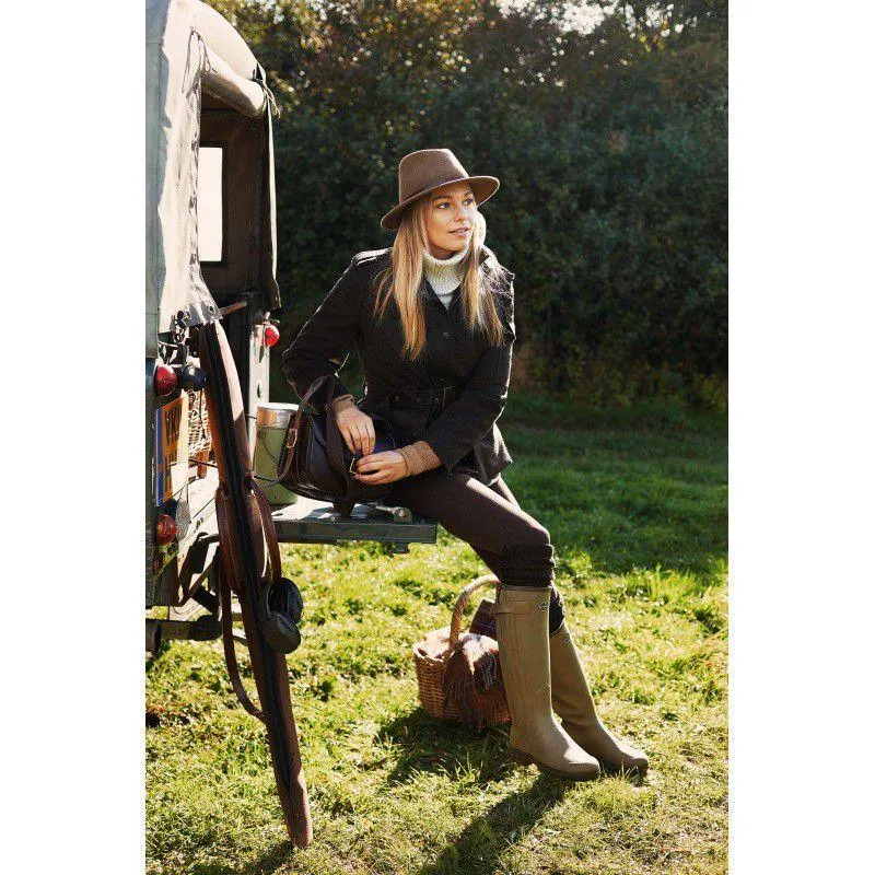 Le Chameau Ladies Chasseur Neoprene Lined Full Zip Boot - Iconic Green