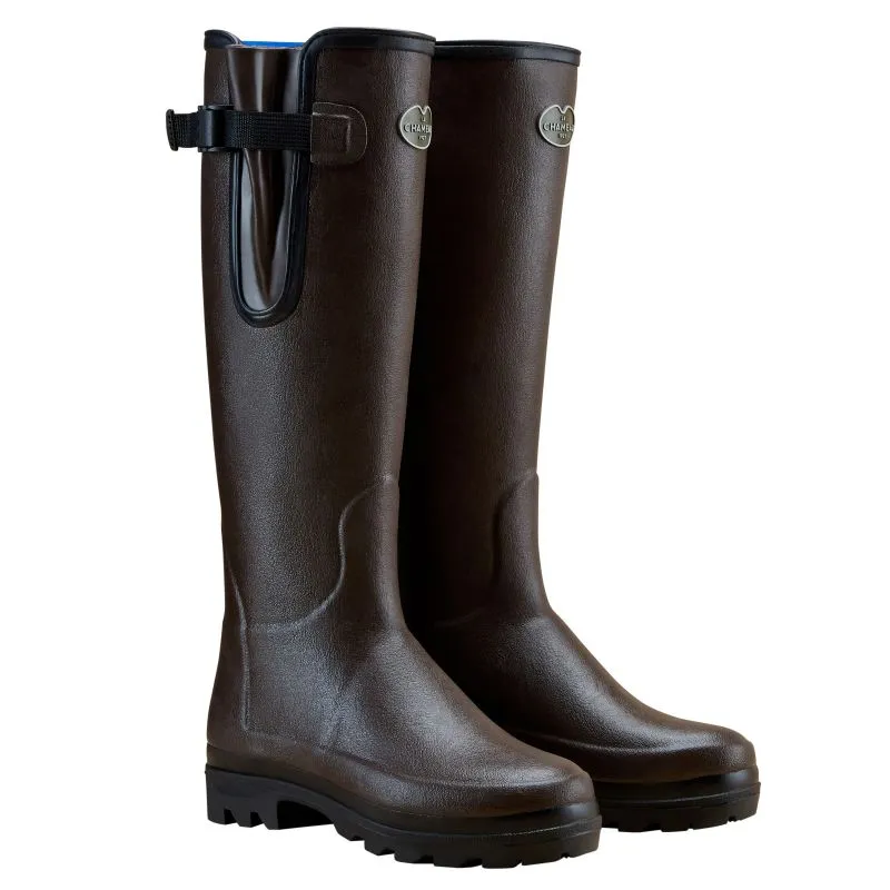 Le Chameau Ladies Vierzonord Neoprene Lined Boots - Dark Brown