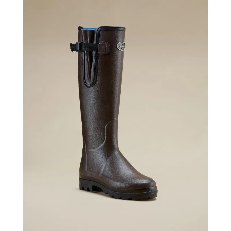 Le Chameau Ladies Vierzonord Neoprene Lined Boots - Dark Brown