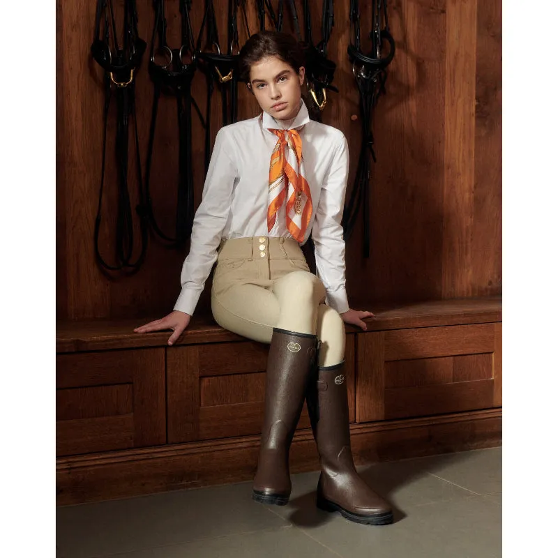 Le Chameau Ladies Vierzonord Neoprene Lined Boots - Dark Brown