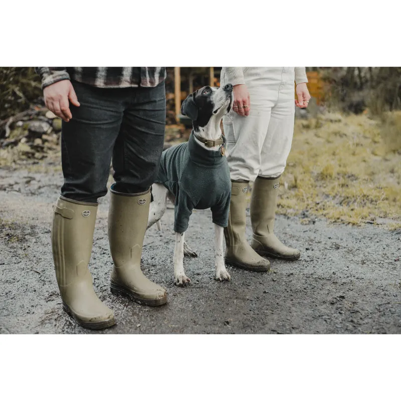 Le Chameau Mens Chasseur Neoprene Lined Full Zip Boot - Iconic Green
