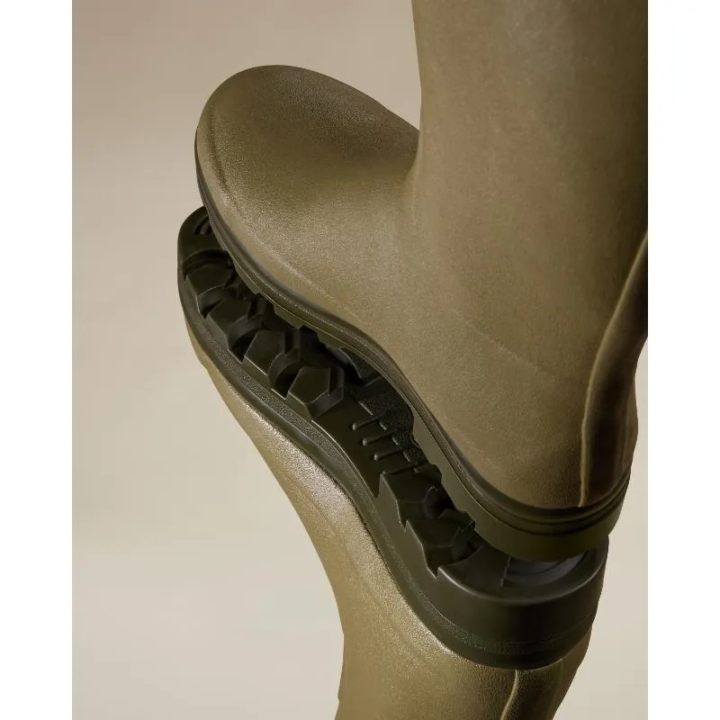 Le Chameau Mens Chasseur Neoprene Lined Full Zip Boot - Iconic Green