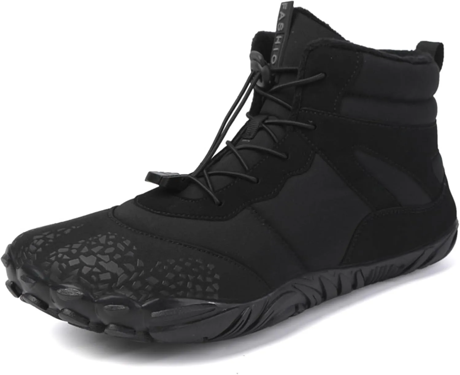 Men Work Boots Steel Toe Hiking Sneakers Warm Fur Lined Working Shoes for Women Business Casual Slip On Platform Shoes Lightweight Comfortable Hike Grounded Footwear