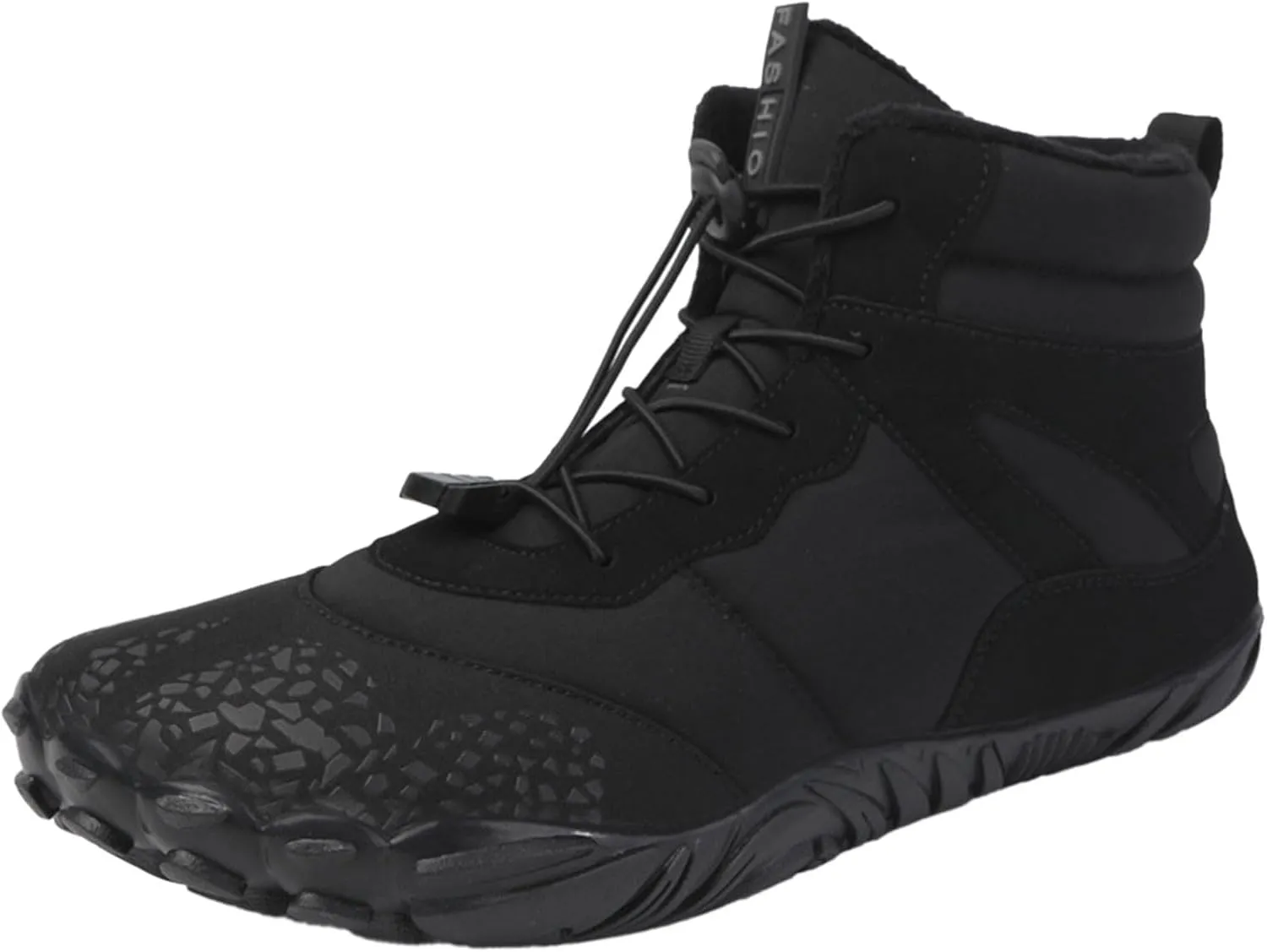 Men Work Boots Steel Toe Hiking Sneakers Warm Fur Lined Working Shoes for Women Business Casual Slip On Platform Shoes Lightweight Comfortable Hike Grounded Footwear