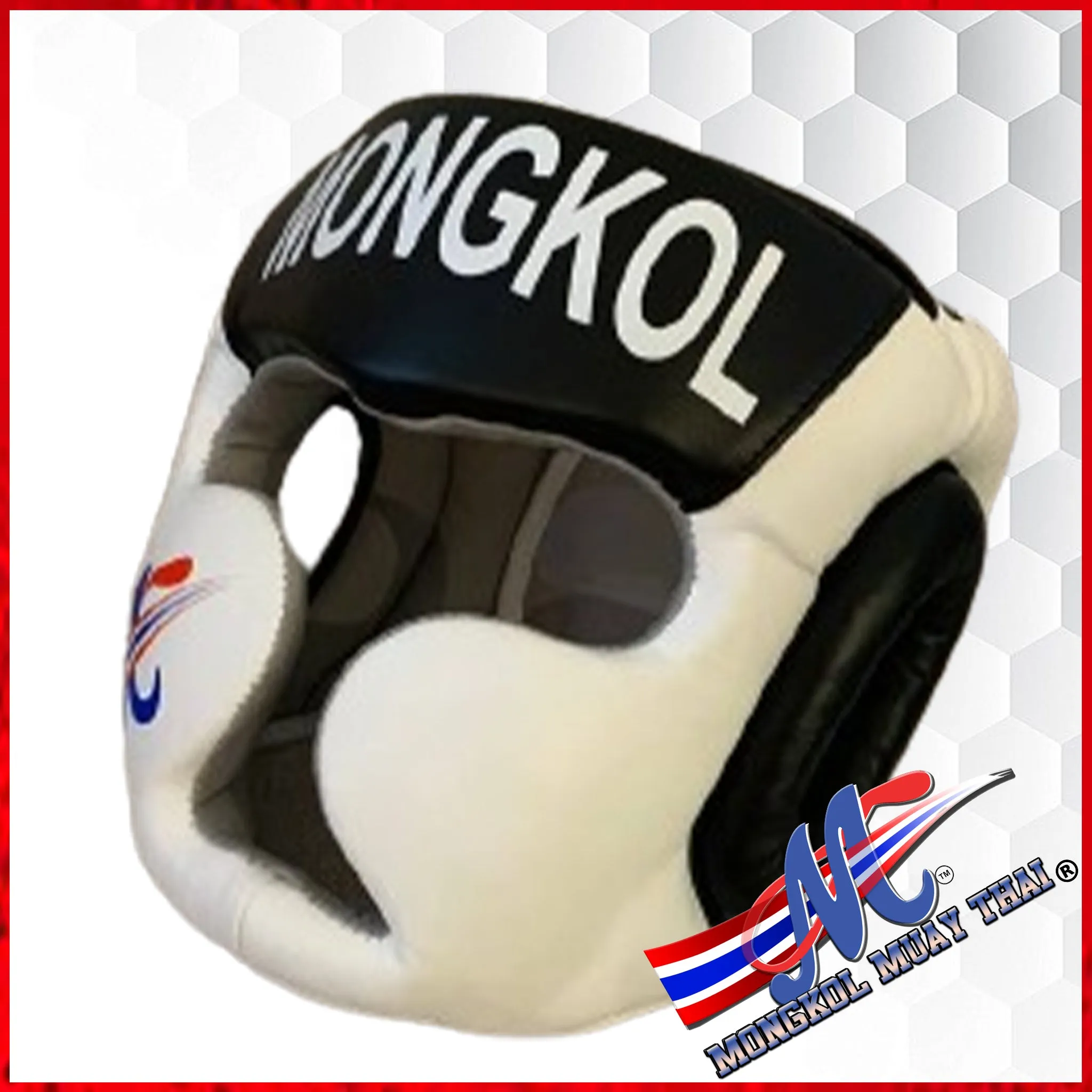 Mongkol Head Gear Black- White