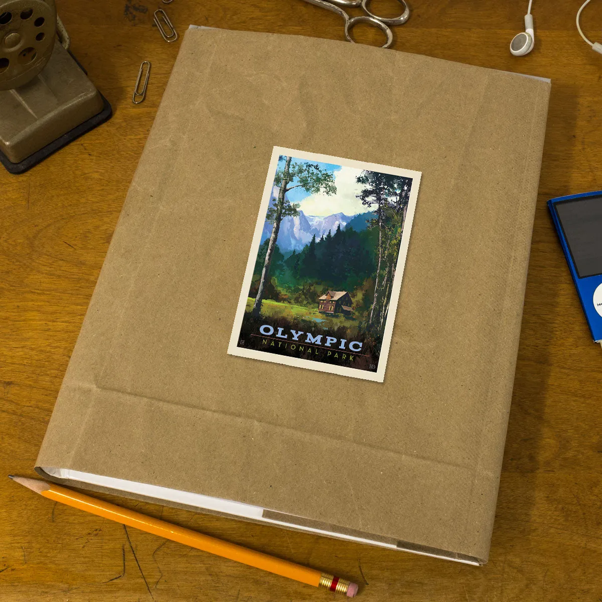 Olympic National Park Washington Lodge Vinyl Sticker