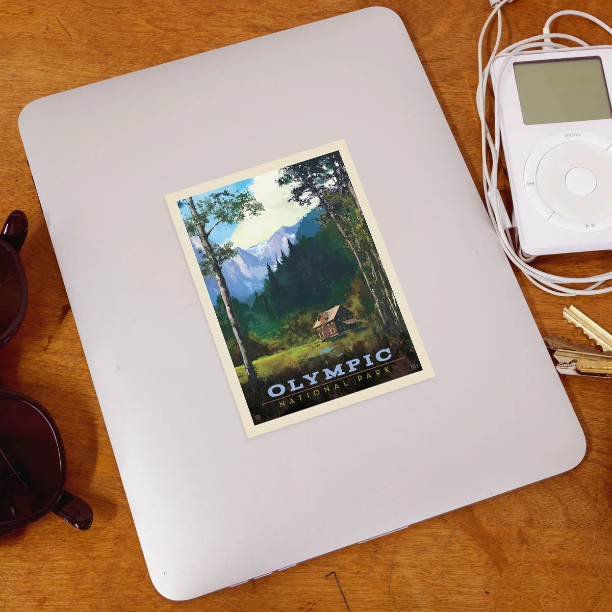 Olympic National Park Washington Lodge Vinyl Sticker