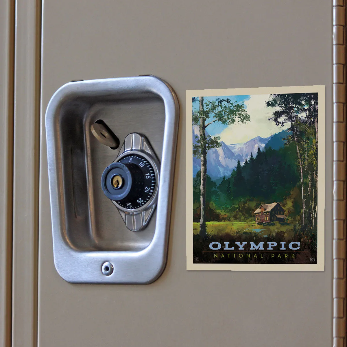 Olympic National Park Washington Lodge Vinyl Sticker