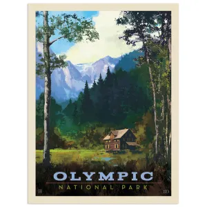 Olympic National Park Washington Lodge Vinyl Sticker