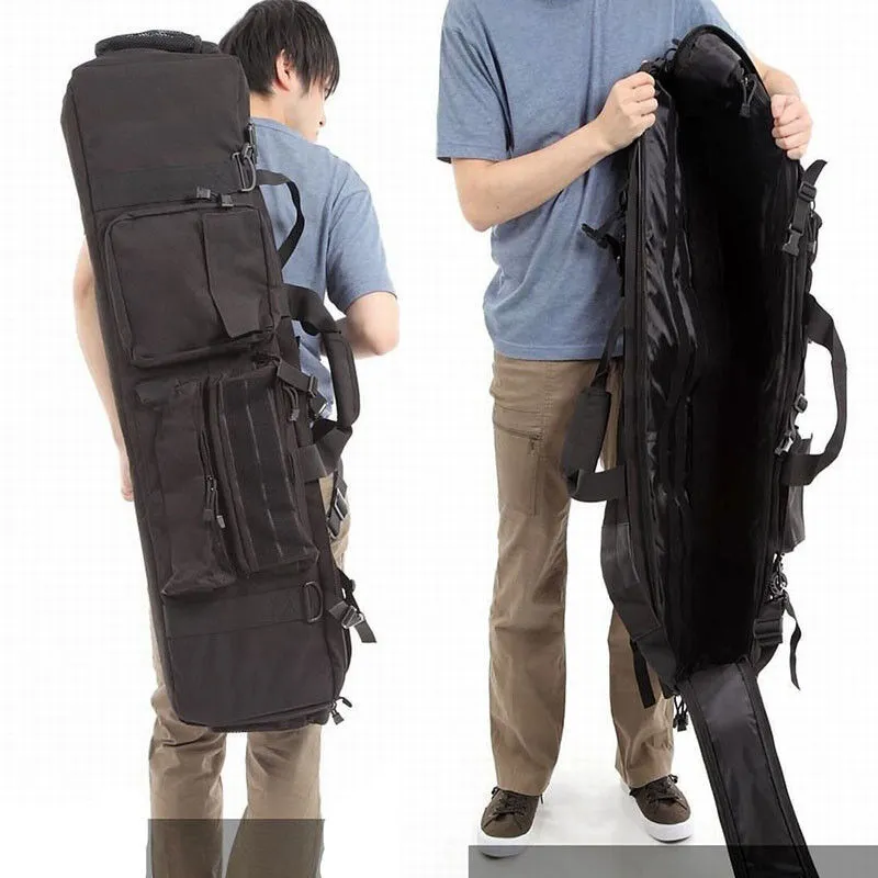 Outdoor Hunting Tactical Military Rifle Gun Backpack Bag Jy-142 Black