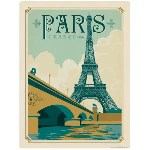 Paris France Eiffel Tower Vinyl Sticker