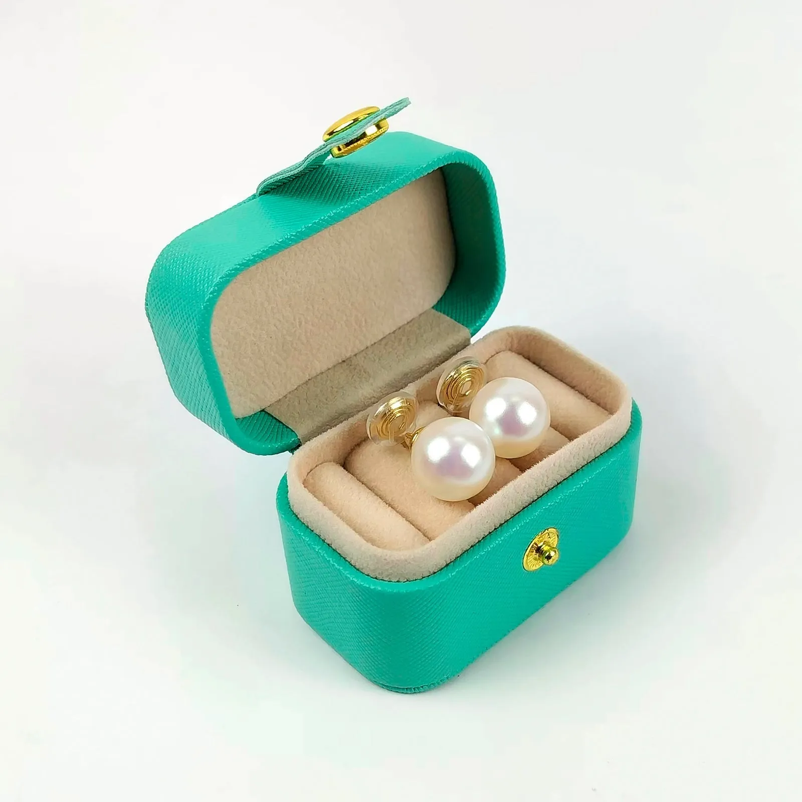 Portable Mini Vegan Leather Ring Jewelry Storage Gift Box