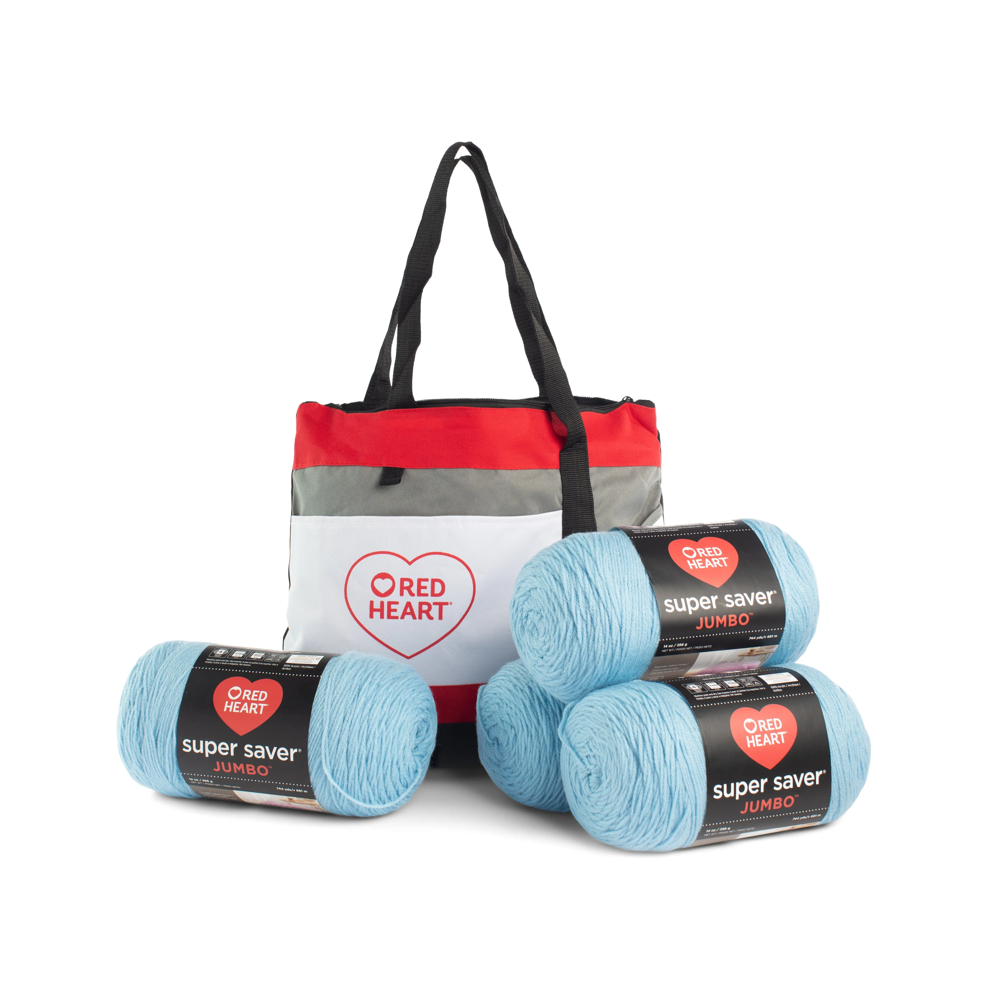 Red Heart Super Saver Jumbo Value Pack with Tote bag - Clearance item