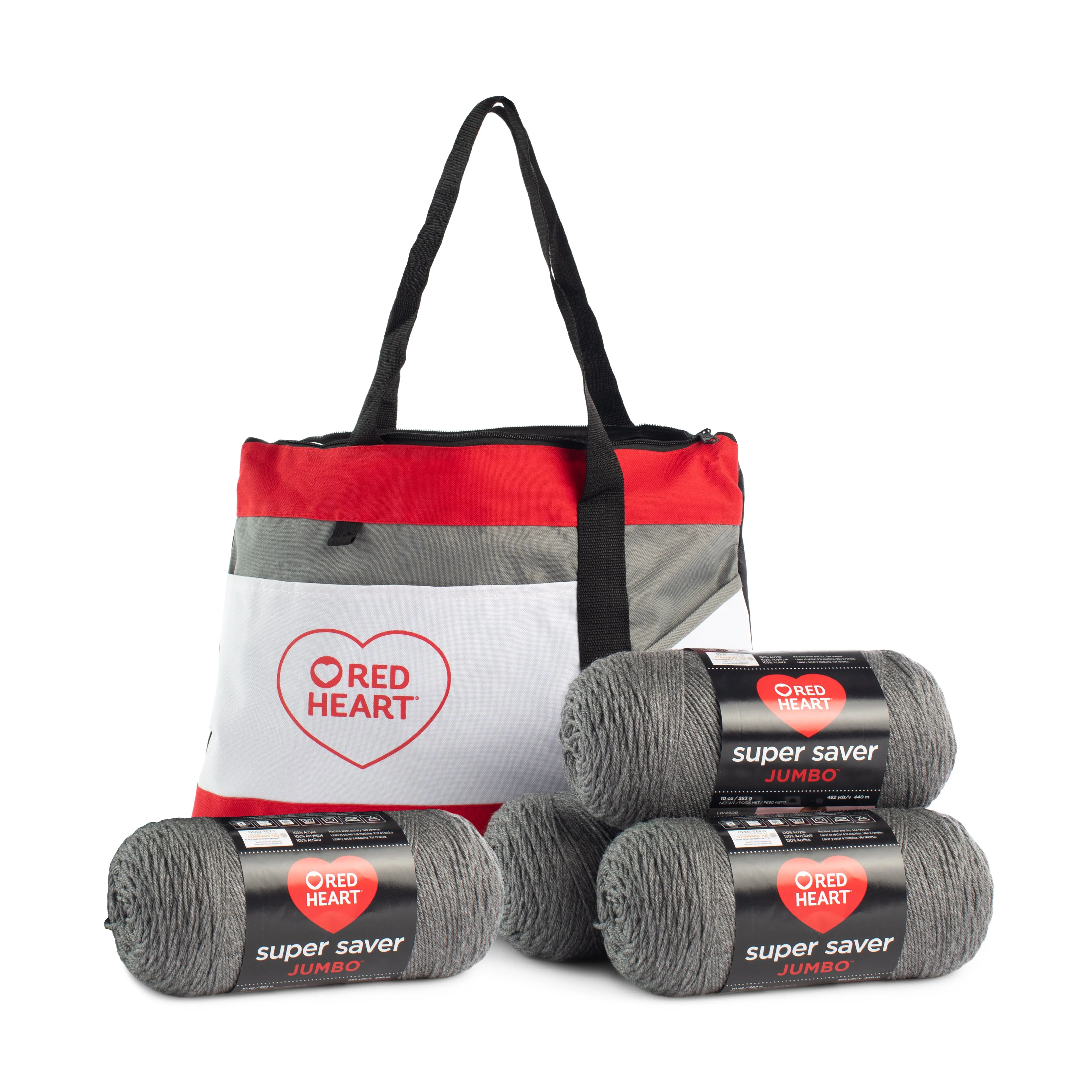 Red Heart Super Saver Jumbo Value Pack with Tote bag - Clearance item